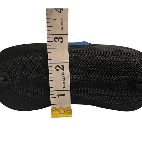 Costa Clam Zip Closure Sunglasses Hard Case Black Blue Logo NEW - Picture 7 of 8